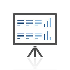 Presentation icon on a white background N31