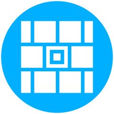 Wall icon on a round button N76