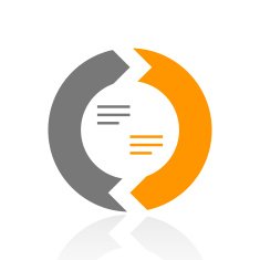 Chevron Chart icon on a white background N71