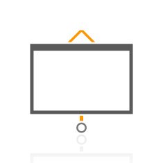 Presentation icon on a white background N32