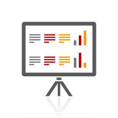 Presentation icon on a white background N33