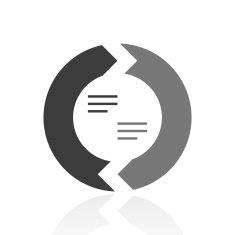 Chevron Chart icon on a white background N72