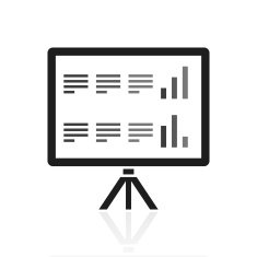 Presentation icon on a white background N35