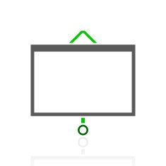 Presentation icon on a white background N36