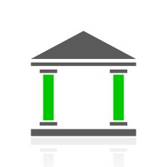 Bank icon on a white background N79