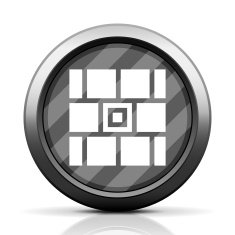 Wall icon on a round button N77