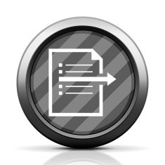 Document icon on a round button N153