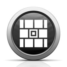 Wall icon on a round button N78