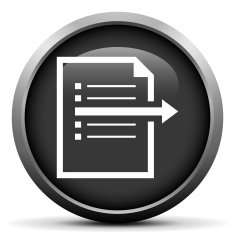 Document icon on a round button N155