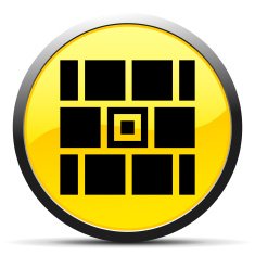 Wall icon on a round button N80