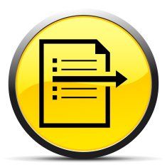 Document icon on a round button N156