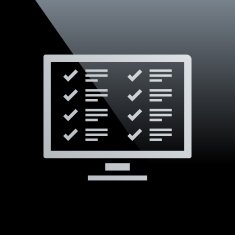 Computer icon on a black background N11