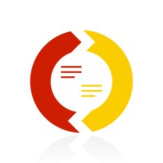Chevron Chart icon on a white background N74