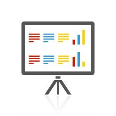 Presentation icon on a white background N39