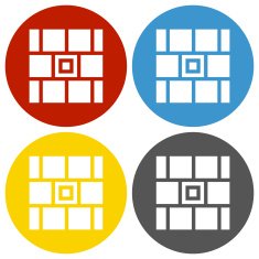 Wall icon on circle buttons N16