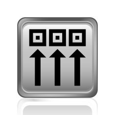 Logistics icon on a square button N38