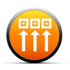 Logistics icon on a round button N91