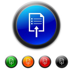 Document Uploading icon on round buttons