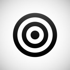 Target icon on a white background N67
