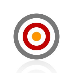 Target icon on a white background N69