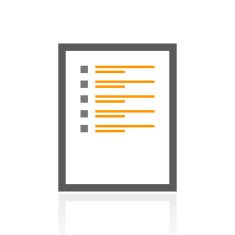 Document icon on a white background N120
