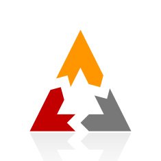 Chevron Chart icon on a white background N76