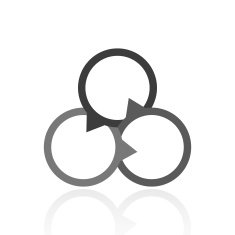 Venn Diagram icon on a white background N42