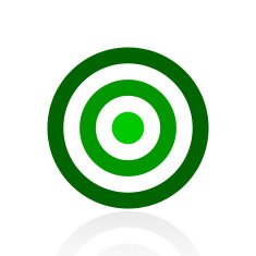 Target icon on a white background N71
