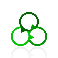 Venn Diagram icon on a white background N43