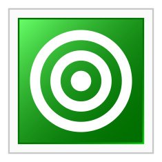 Target icon on a square button N46