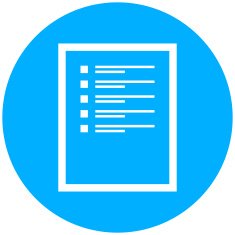 Document icon on a round button N174