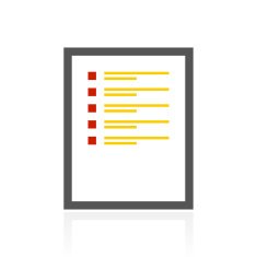 Document icon on a white background N126