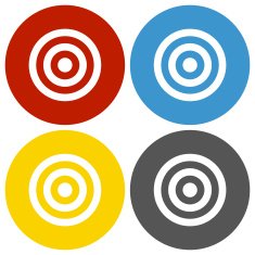 Target icon on circle buttons N20