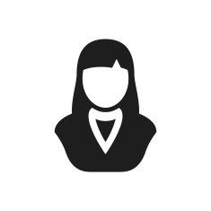 Businesswoman icon on a white background N61