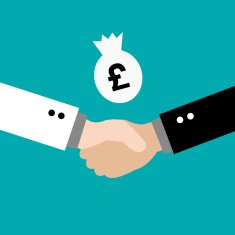shake hands vector cartoon