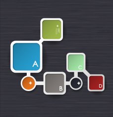 Infographic web design template frame