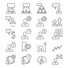 Business and presentation icons