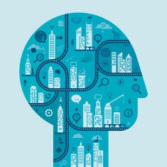 Business Man Thinking Head