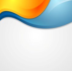Vibrant shiny waves design