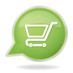 shopping cart icon vector