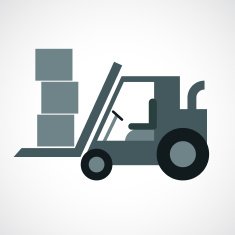 forklift icon vector