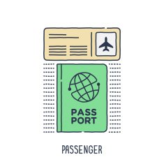 Passport and Airline Tickets