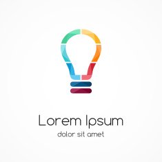 Light buble logo Idea brainstorm