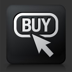 Black Square Button with Buy
