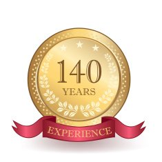 Hundred Forty Years Experience Banner