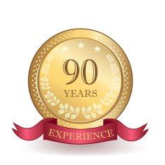Ninety Years Experience Banner
