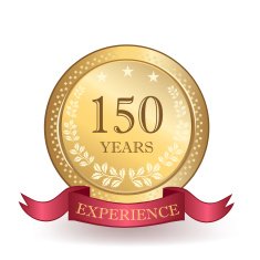 Hundred Fifty Years Experience Banner