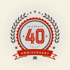 Forthy years Anniversary emblem