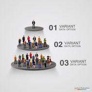 People on a pedestal in the hierarchy
