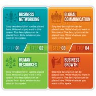 Business infographic tabs